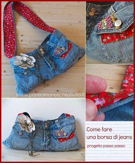 Come creare una borsa con un paio di jeans .